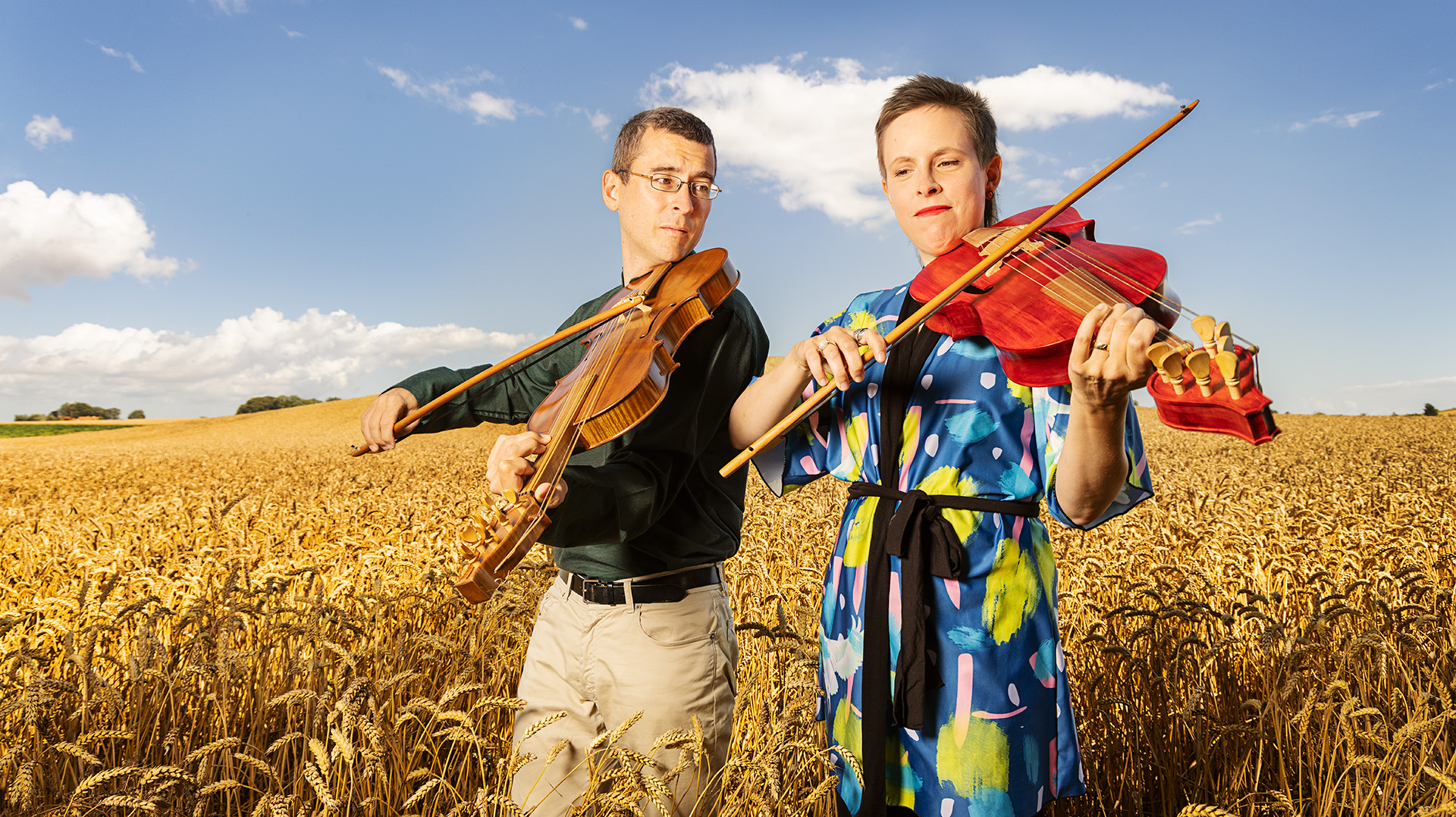 Baptiste Romain och Jeanette Eriksson.spelar Lira da braccio