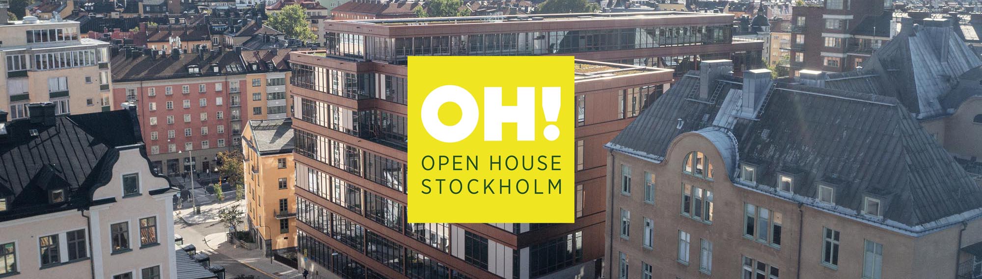 Erstaklippan med Open House Stockholm 2024 logotyp