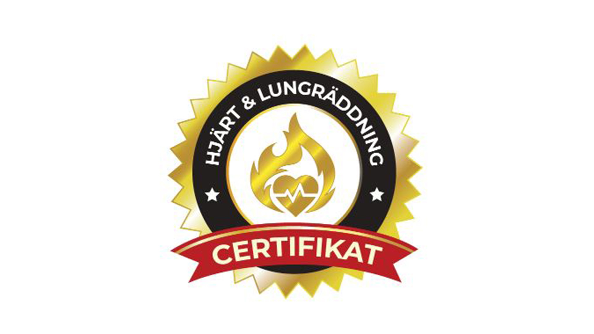 bild på logotyp som visar certifikat för genomgångenHLR