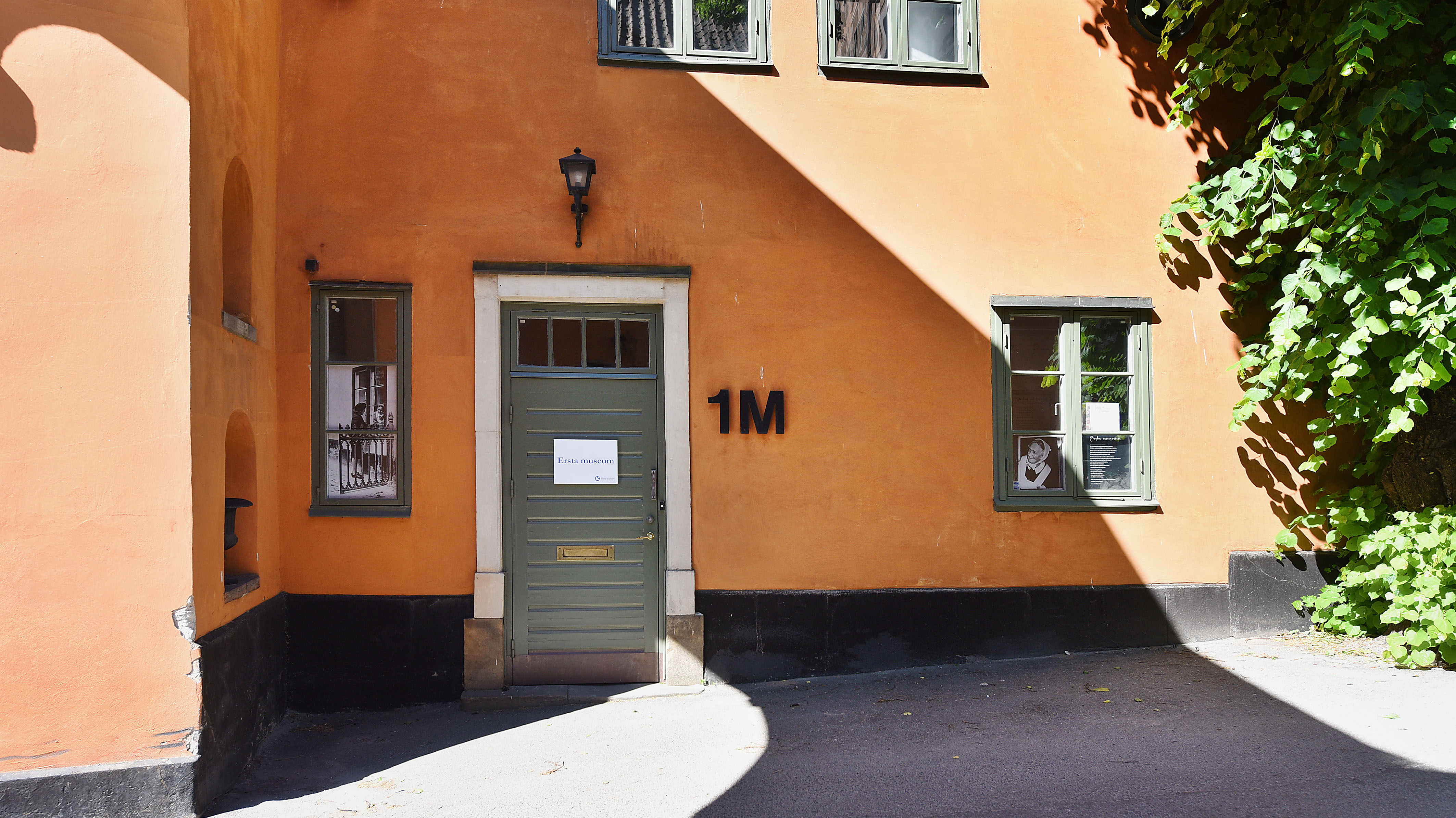 Ingången till Ersta museum