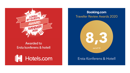 Utmärkelser med rating för Ersta hotell