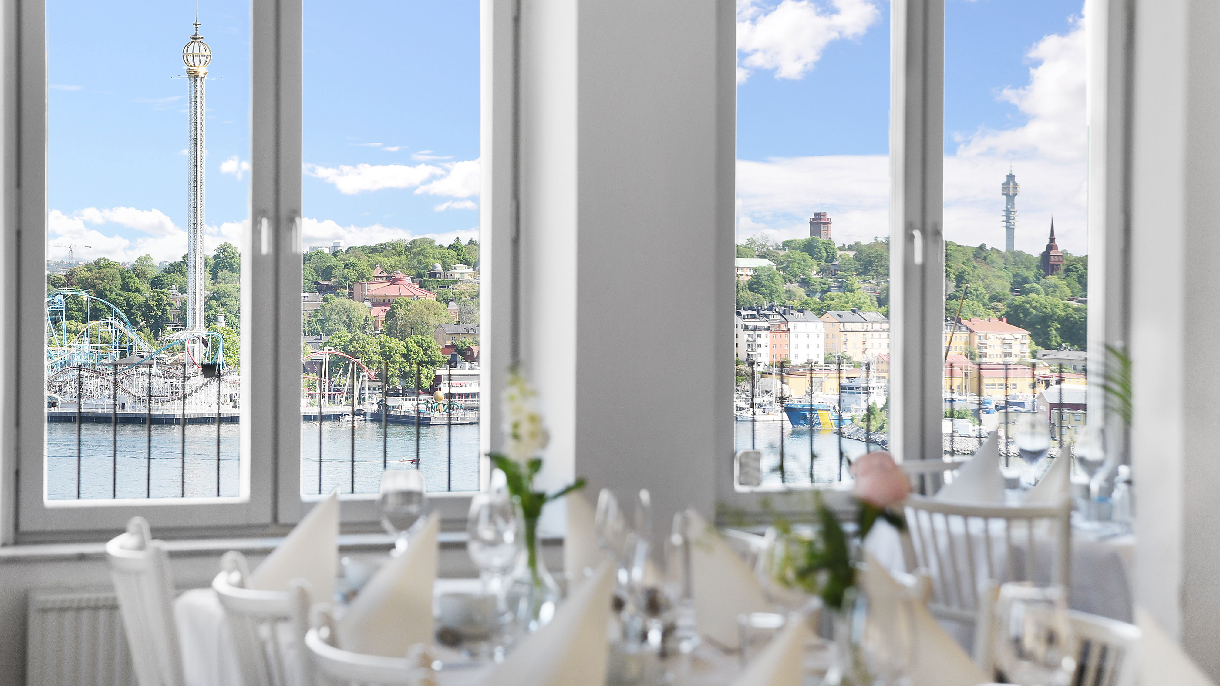 View of Stockholm and its inlet from Ersta terrass