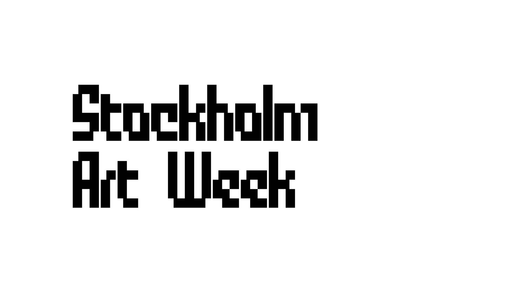 Logotyp för Stockholm Art Week