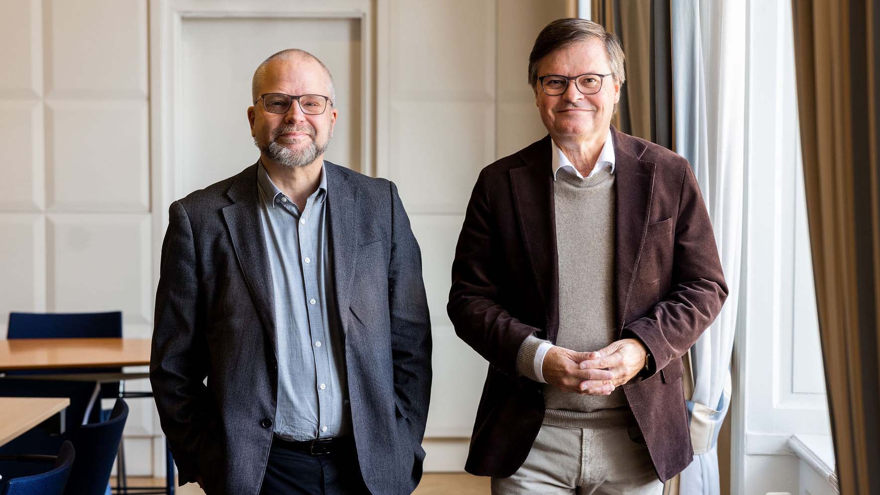Direktor Stefan Nilsson tillsammans med ordförande Kenneth Bengtsson